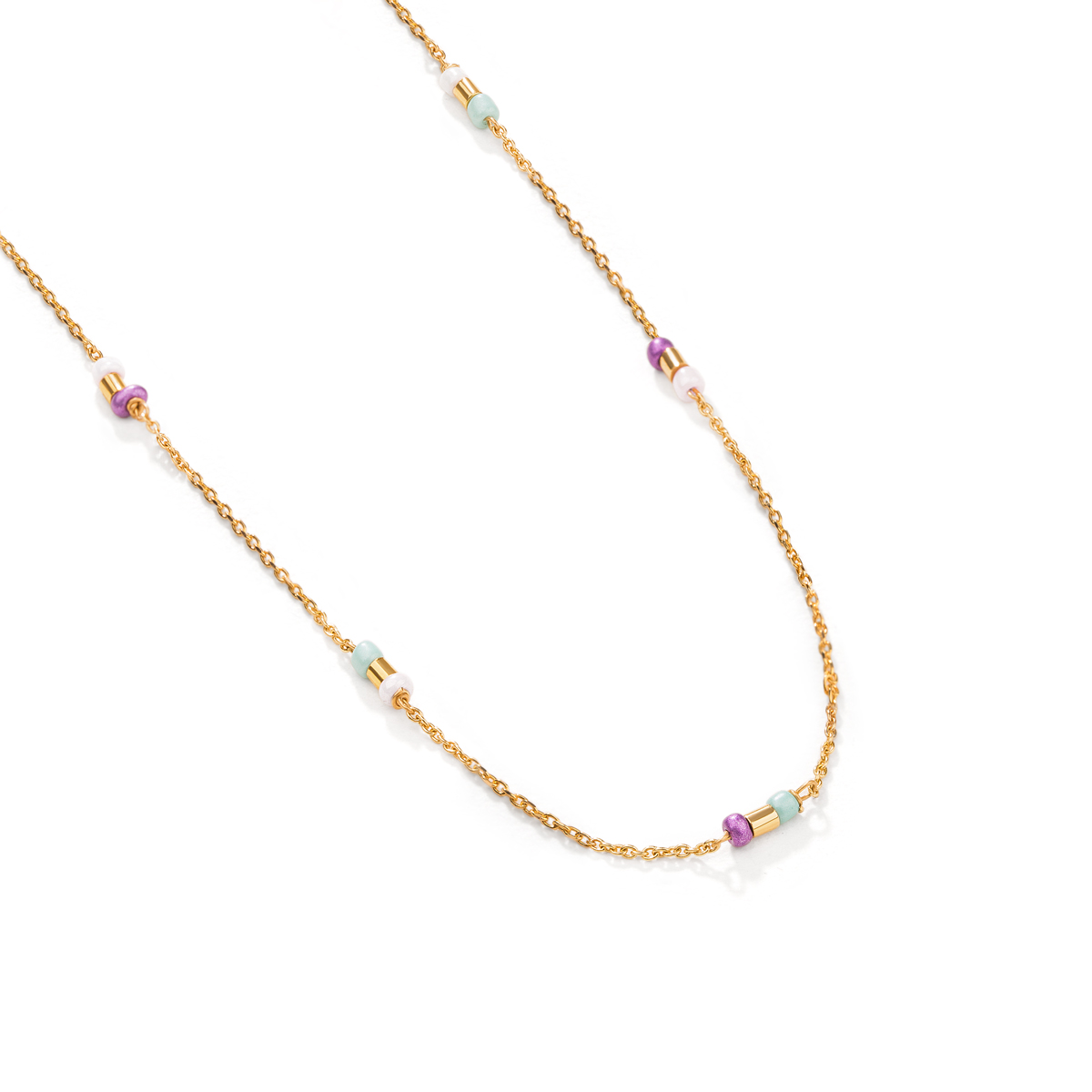 WN978 گردنبند طلا منجوقی سلنا