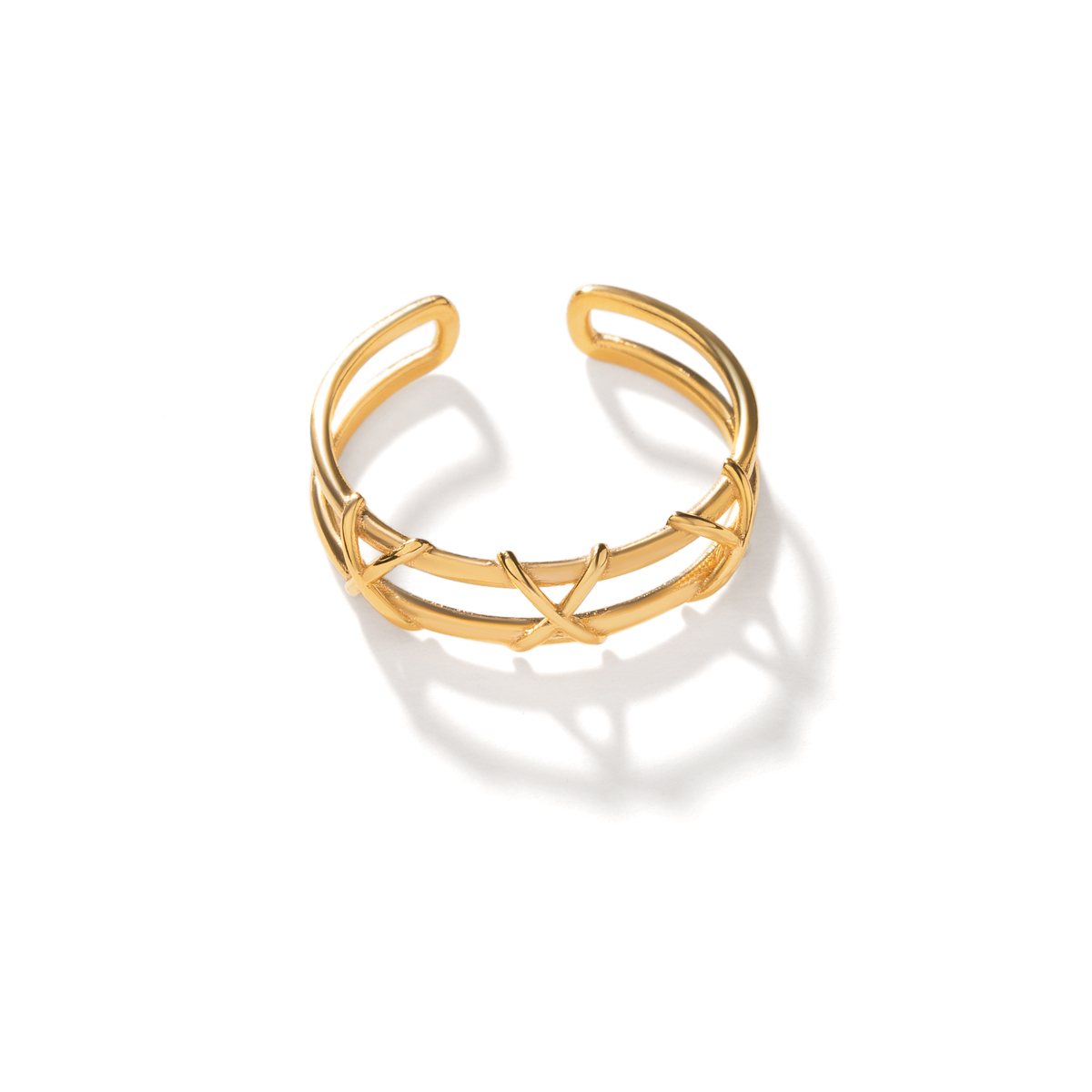 WR703 انگشتر طلا سیم خاردار