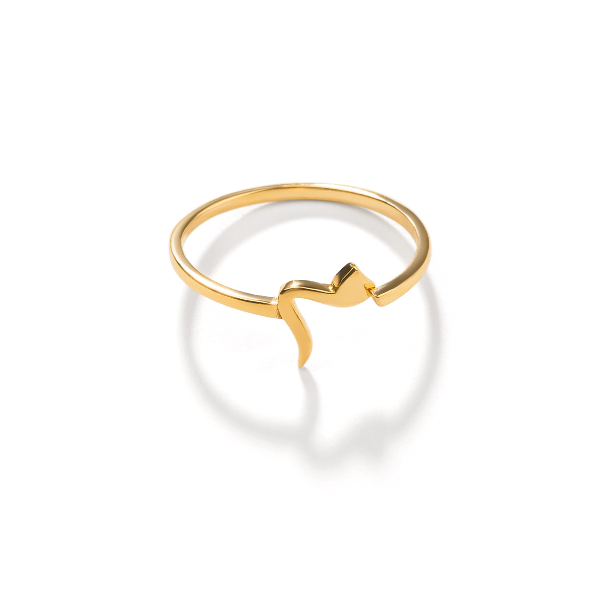 انگشتر طلا دو رینگ ''م''