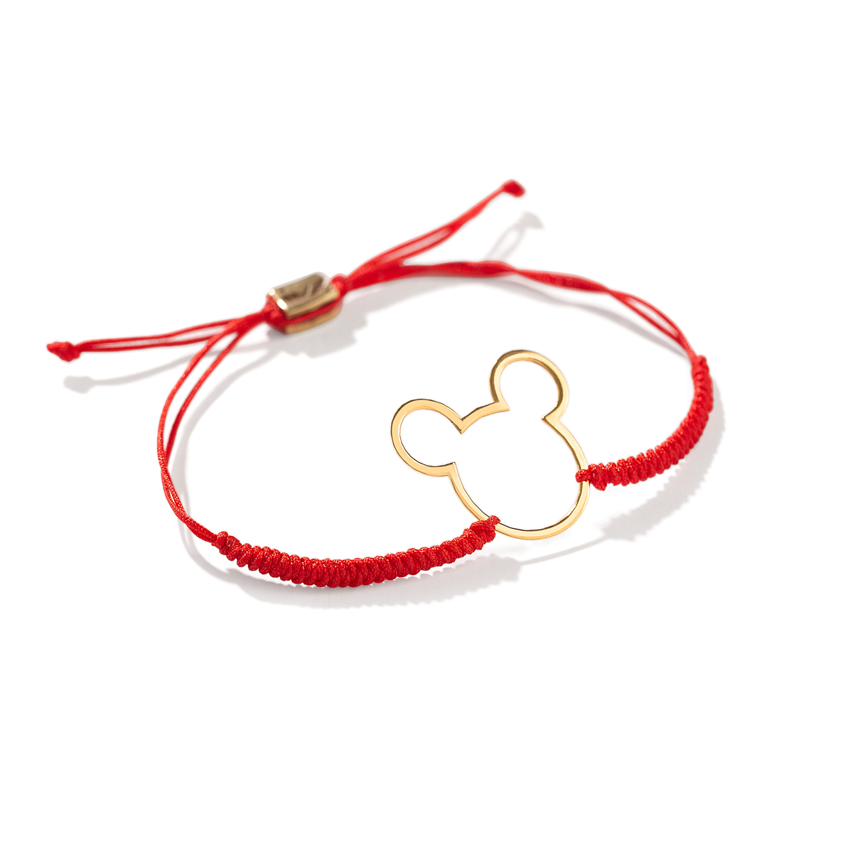 دستبند طلا بافت میکی موس توخالی