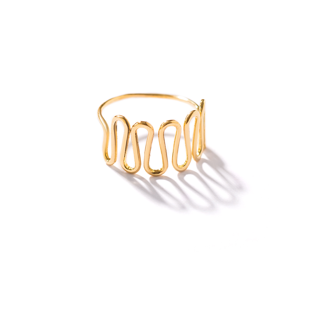 _31A2876 انگشتر طلا گاما پهن