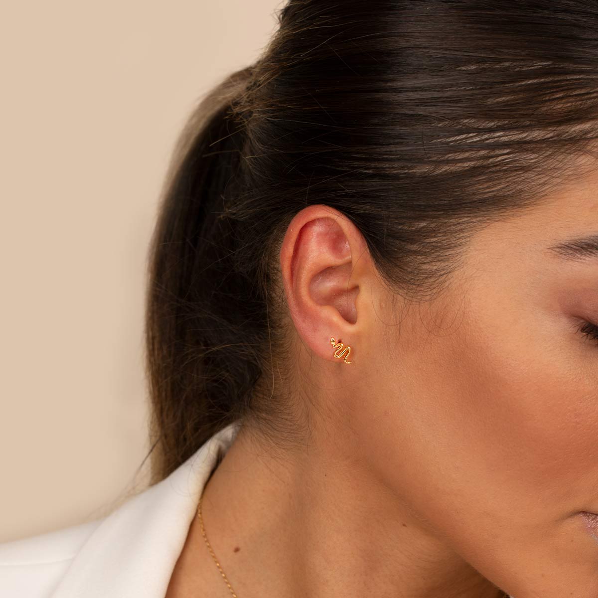 گوشواره طلا مار - تصویر 4