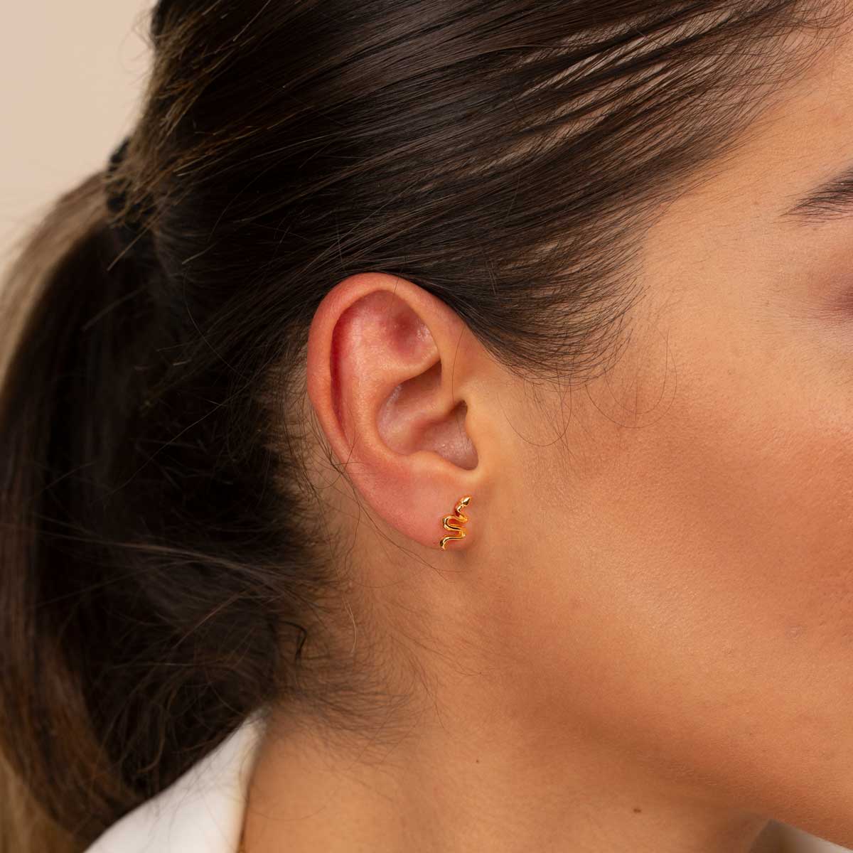 گوشواره طلا مار - تصویر 3