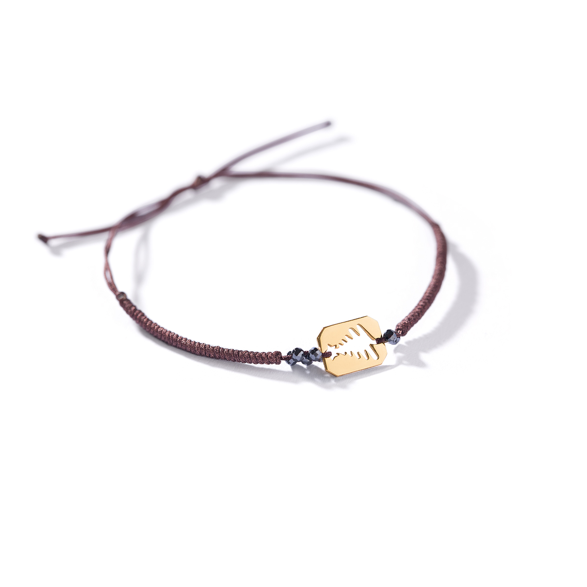 _31A3907 دستبند طلا بافت و سنگ درخت کریسمس