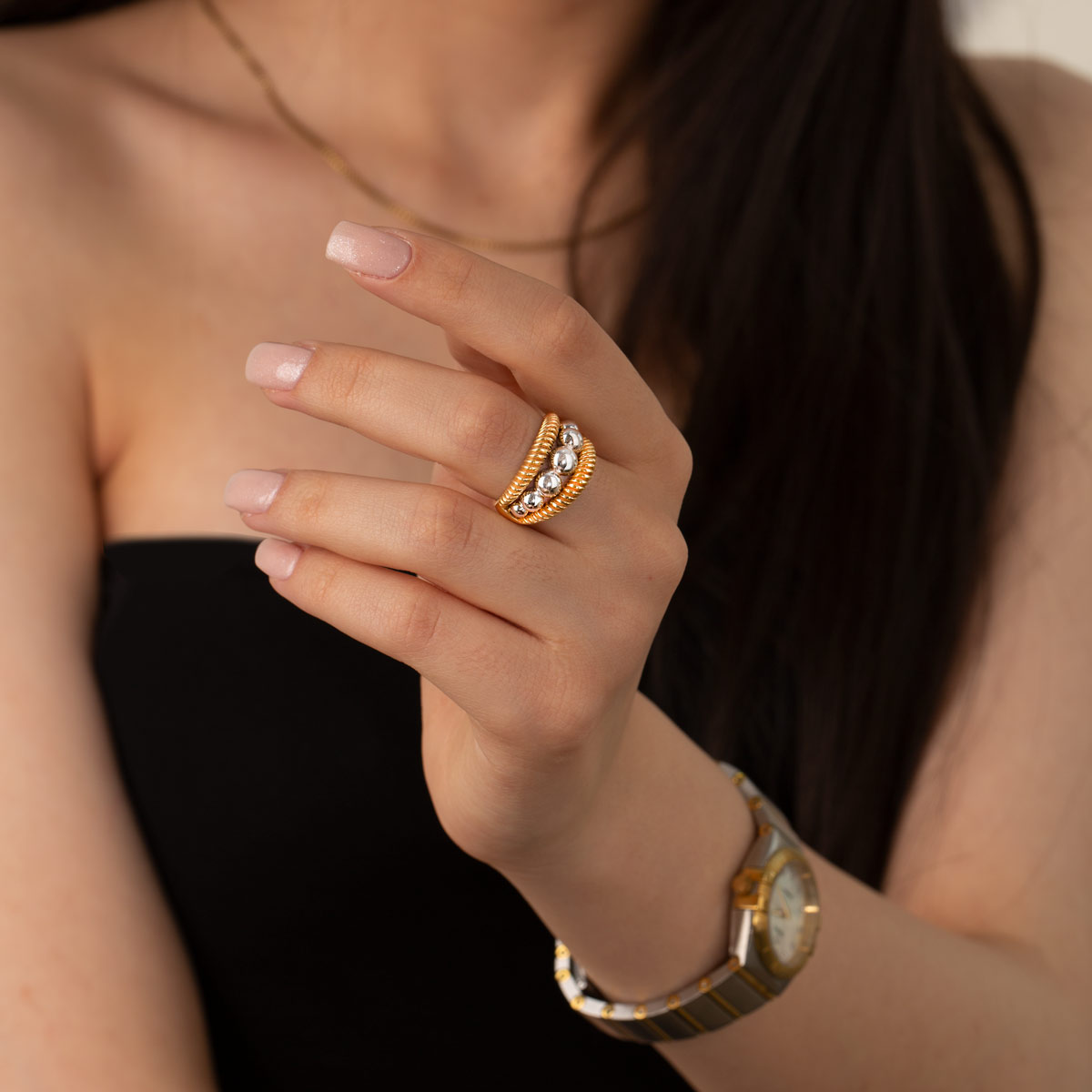 انگشتر طلا گوی هومان - تصویر 3