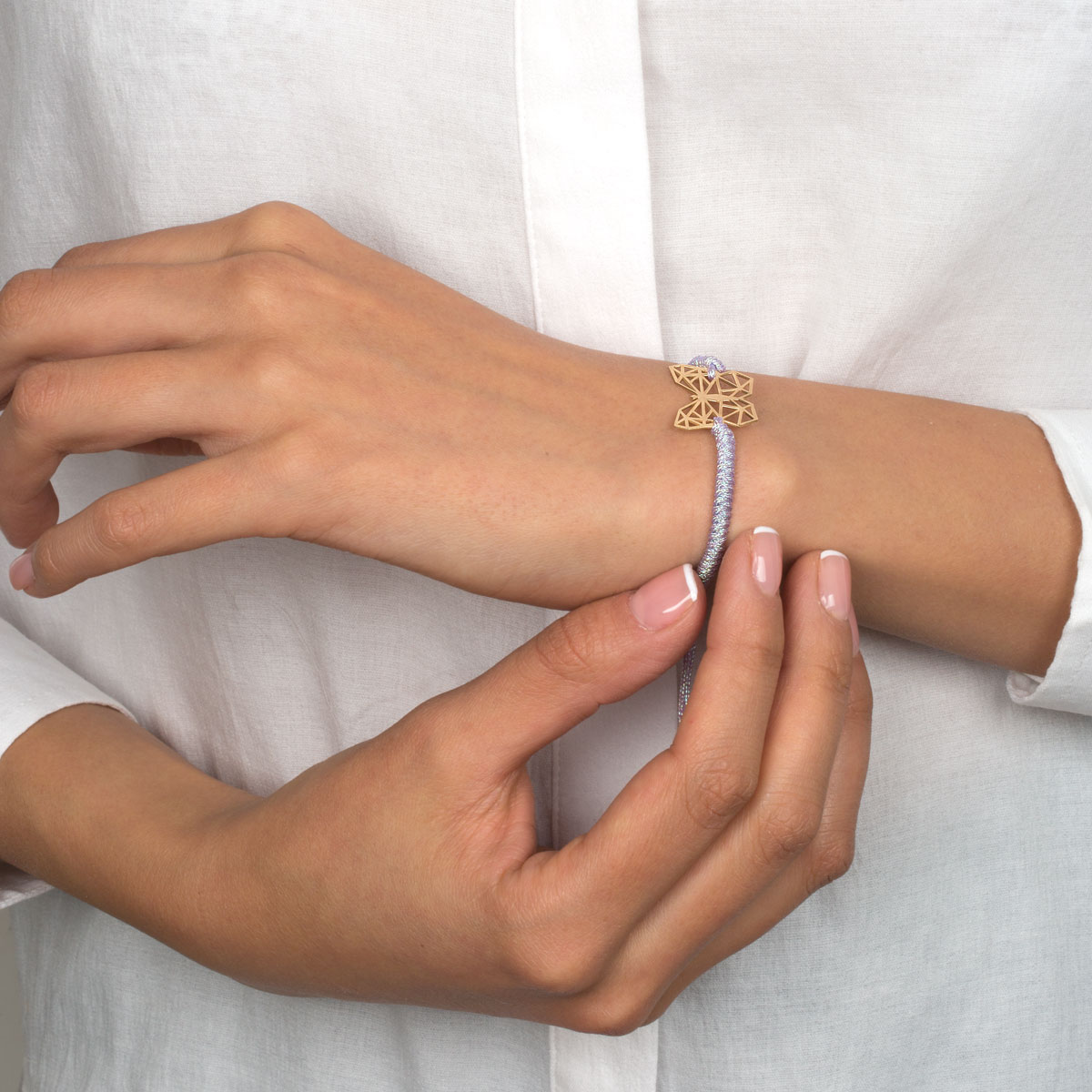 دستبند طلا پروانه مورفو - تصویر 3