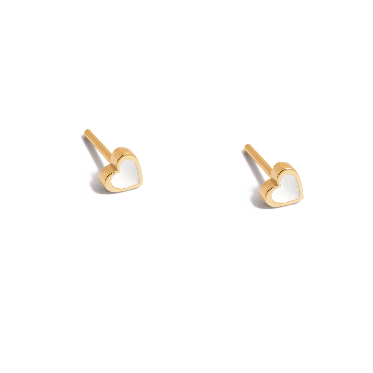 White Delvin Gold Earrings g White Delvin Gold Earrings g
