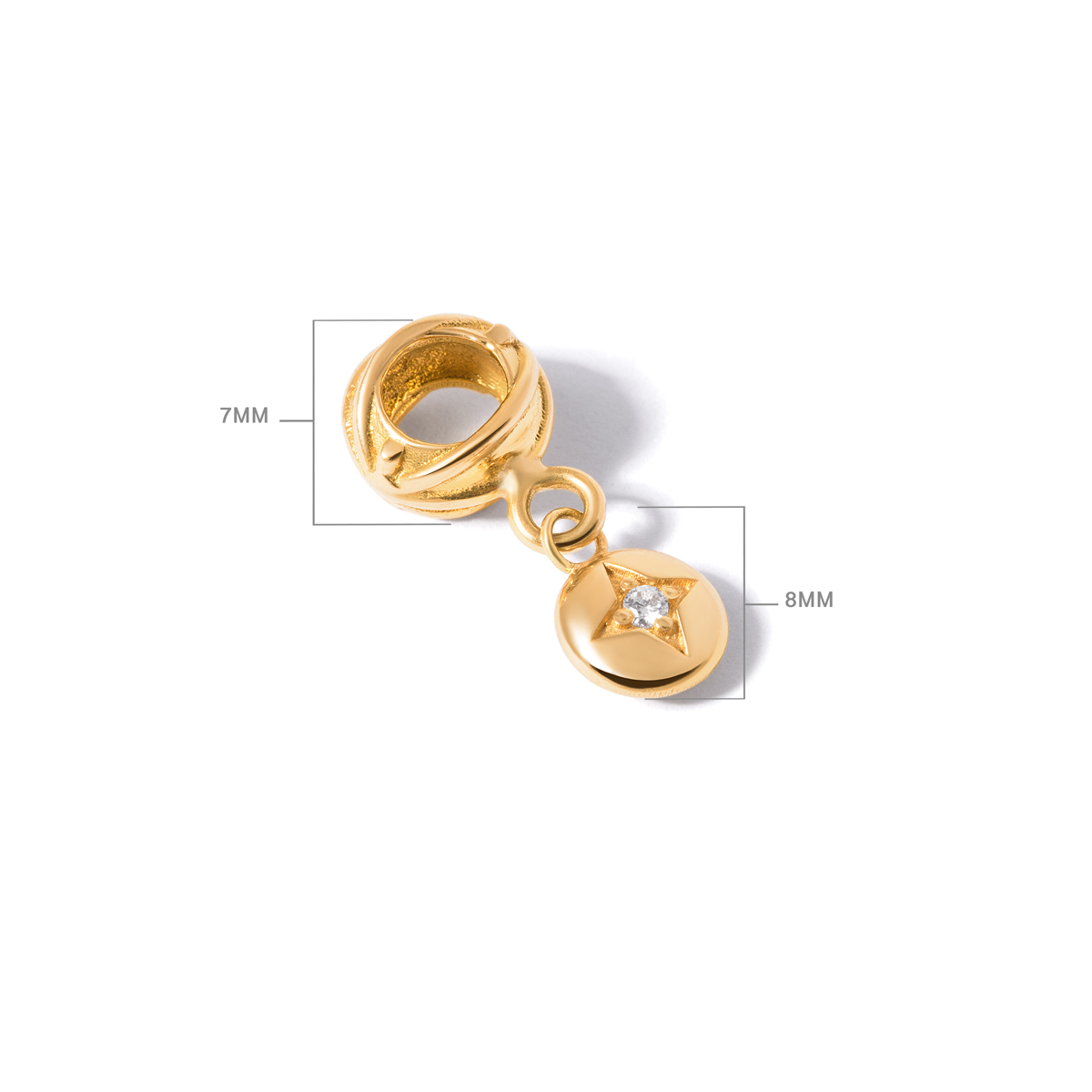 آویز طلا پاندورا پرنسا - تصویر 4