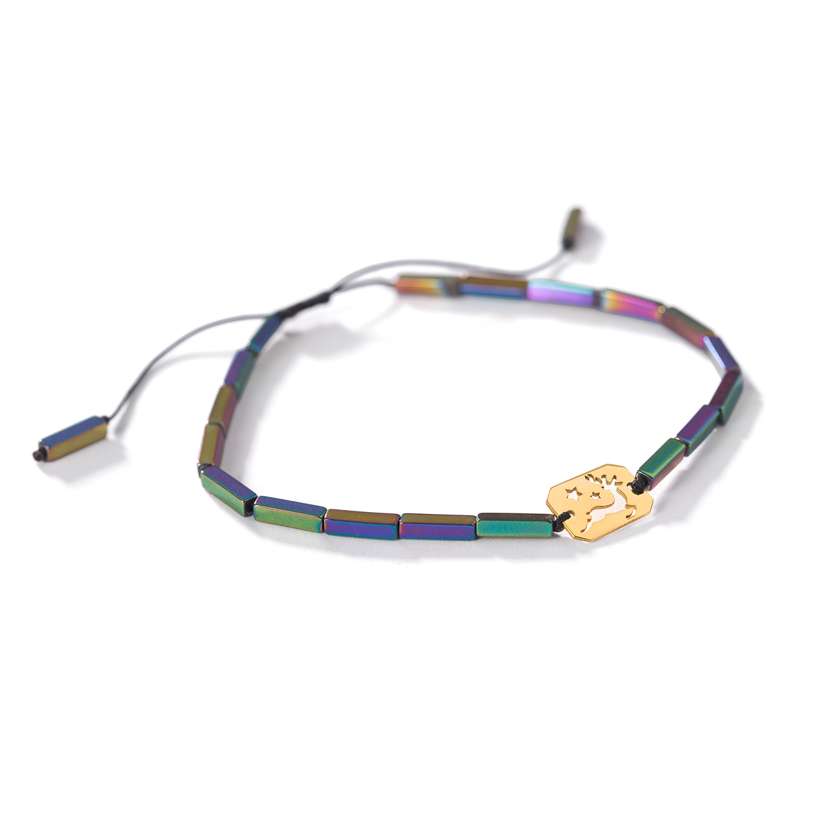 Deer stone gold bracelet g