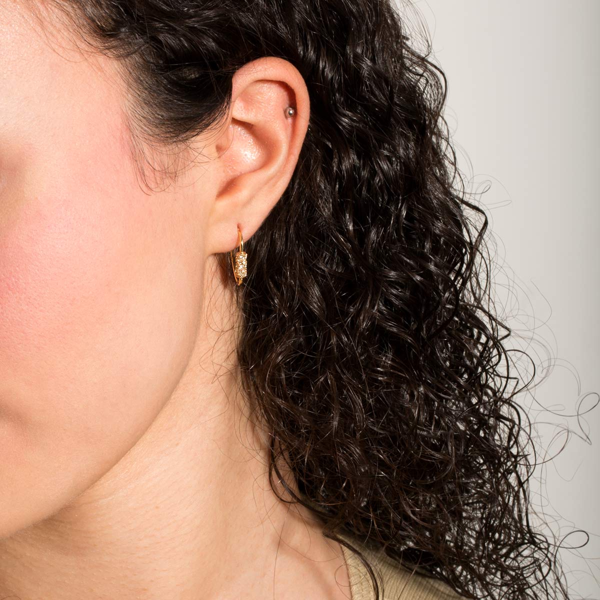 گوشواره طلا عصایی پانیا - تصویر 3