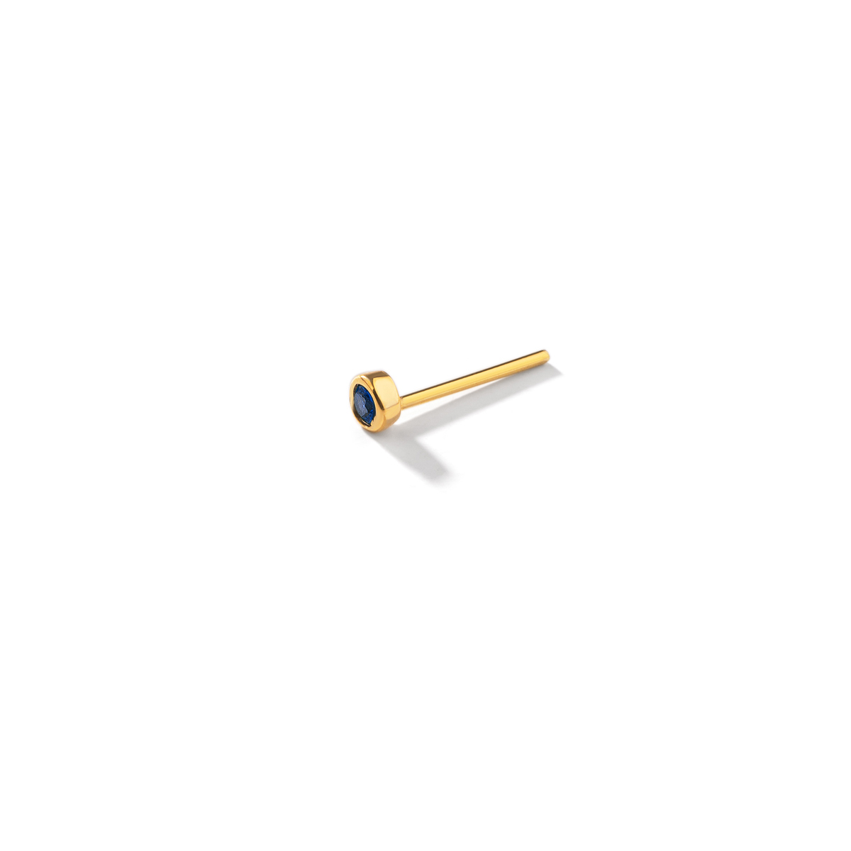 Luna single gem single gold earring g