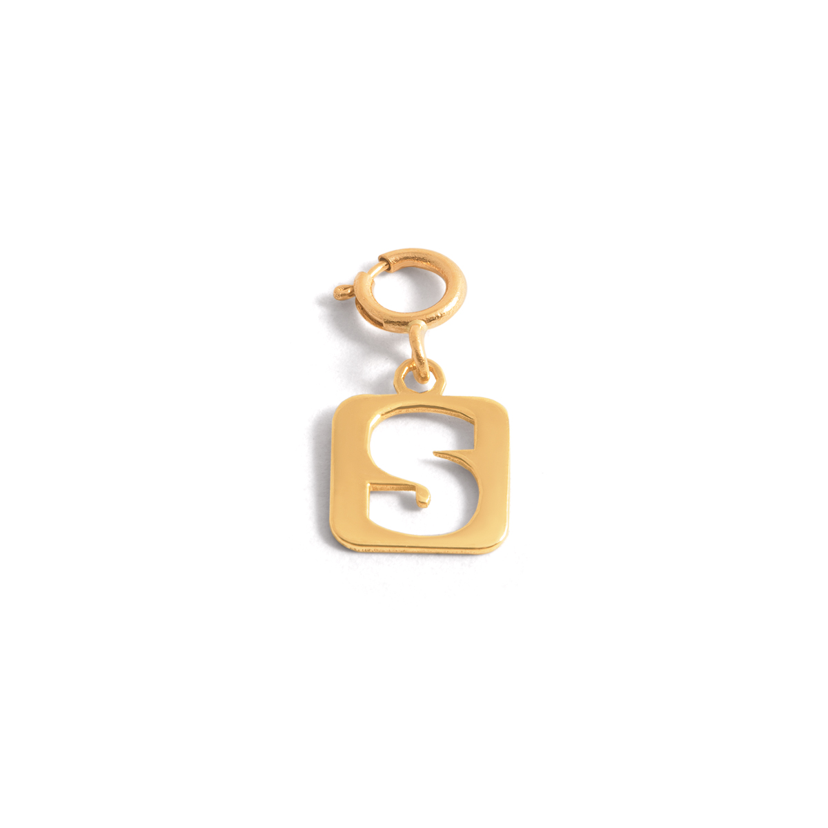S gold frame pendant G