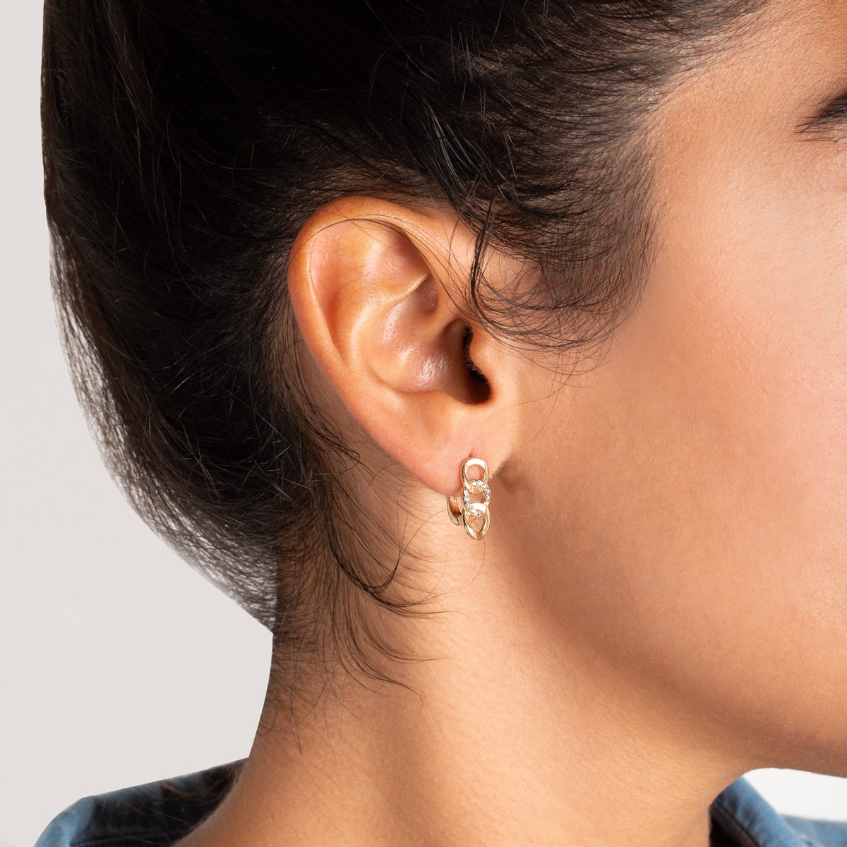 گوشواره طلا کارتیه سانیل - تصویر 3