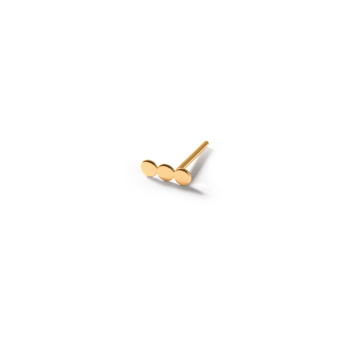 Three circle gold single earring g