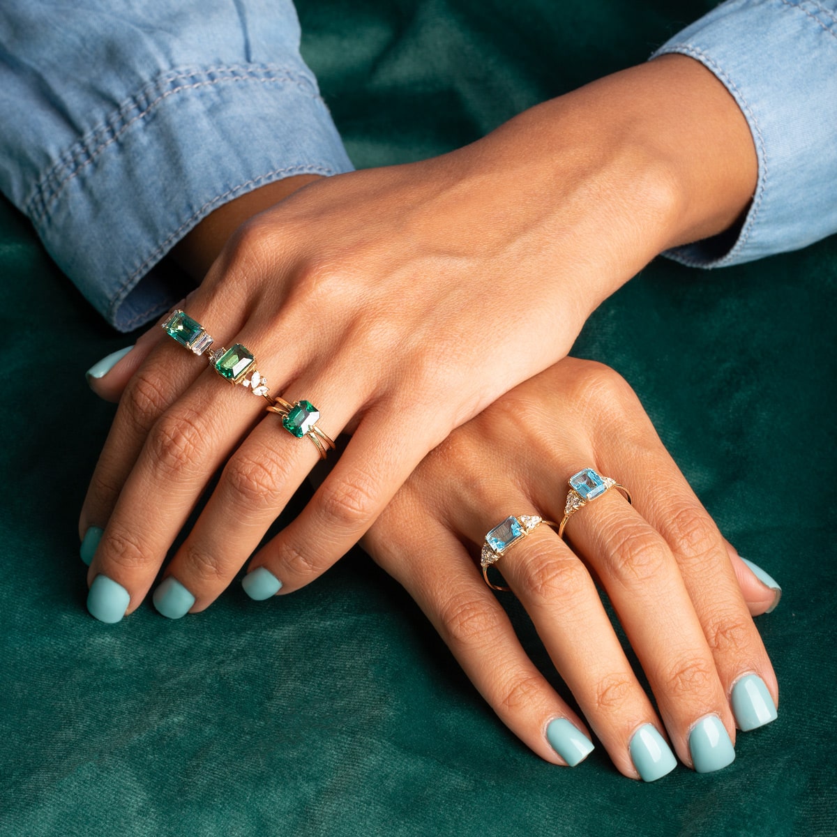 انگشتر طلا نیلماه - تصویر 4