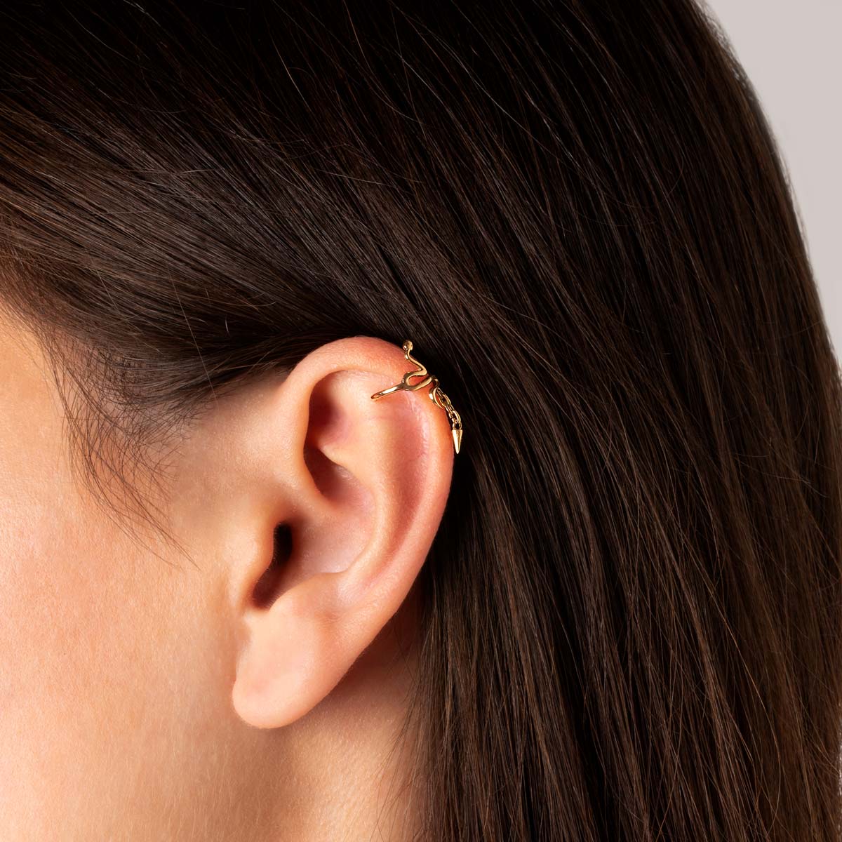 ایر کاف ”ear cuff” طلا مار