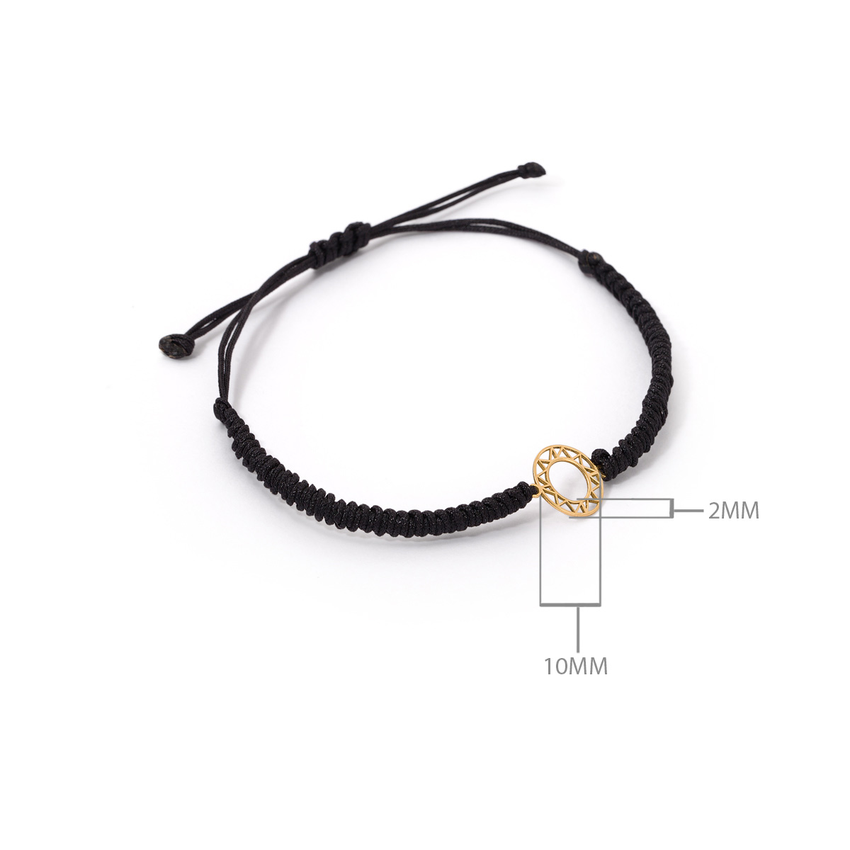 دستبند طلا بافت دایره رولو - تصویر 5