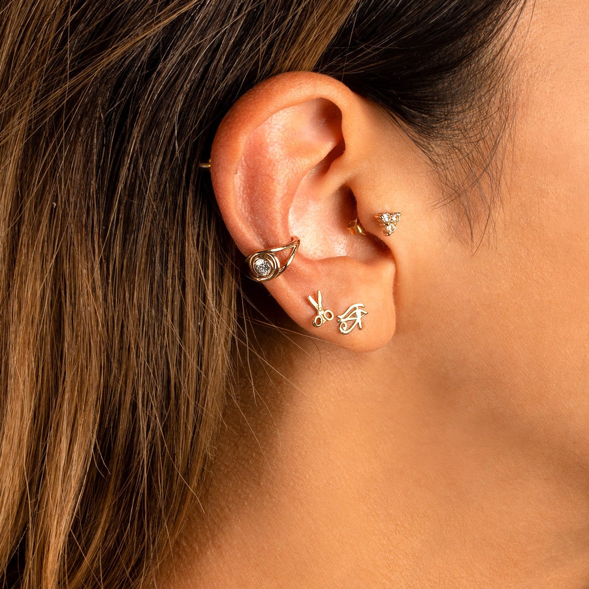 ایر کاف ”ear cuff” طلا آیشن