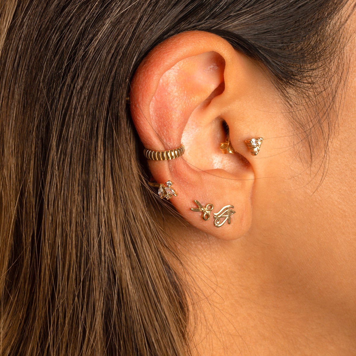 ایر کاف ”ear cuff” طلا مارکیز - تصویر 3