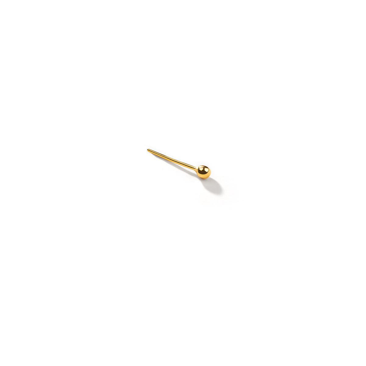 Gold ball nose piercing g