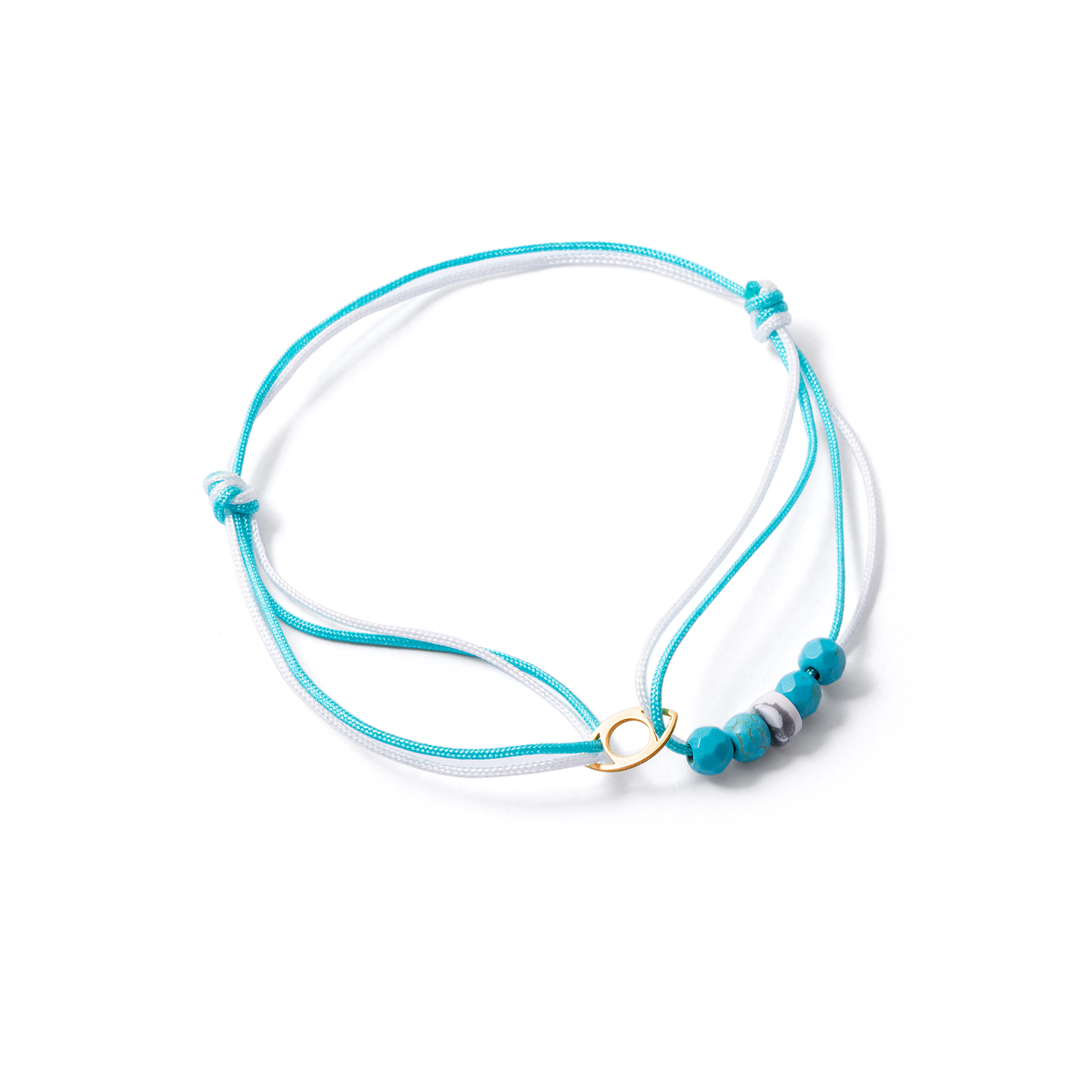 Gold woven bracelet, your eyes are empty g