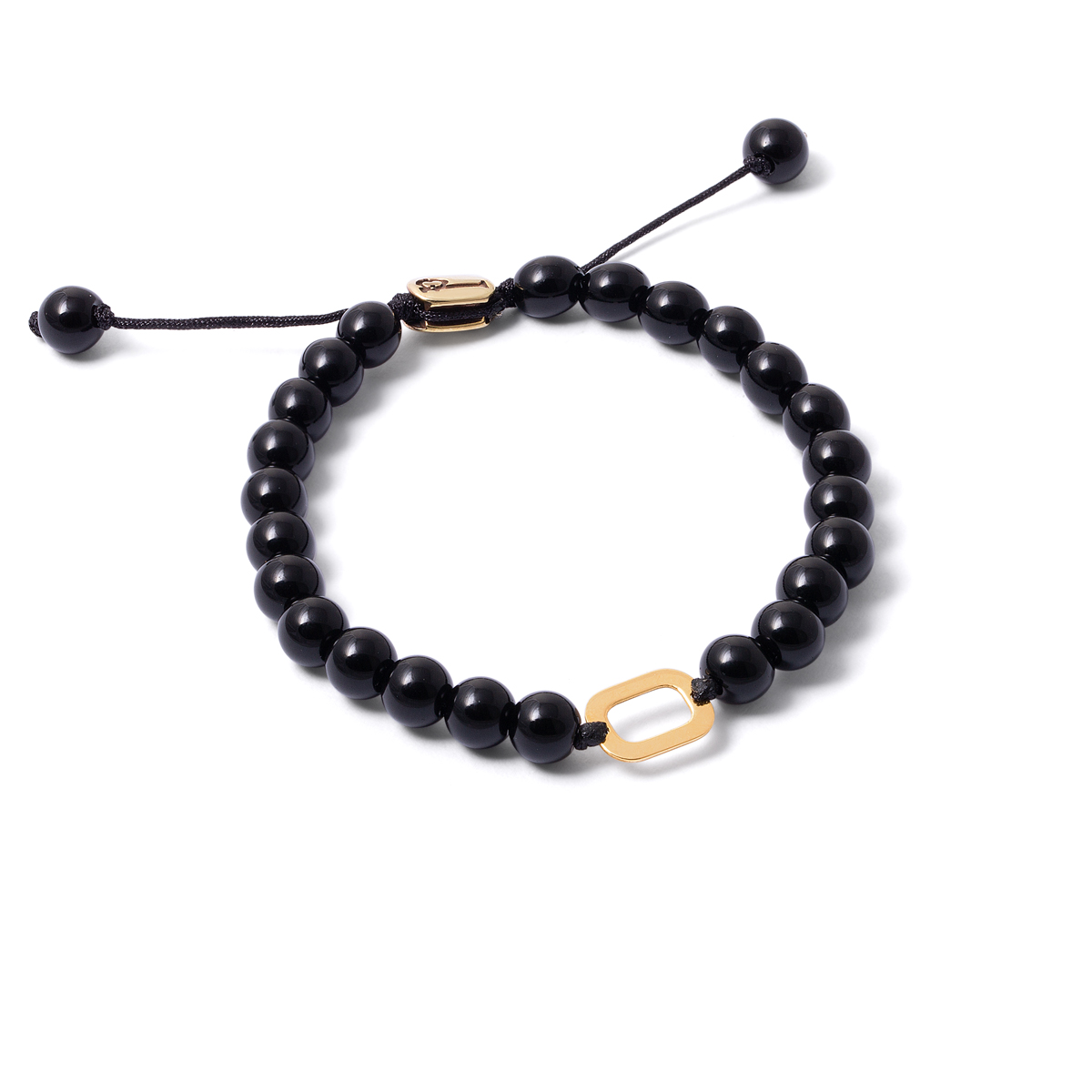 Rectangular stone gold bracelet g