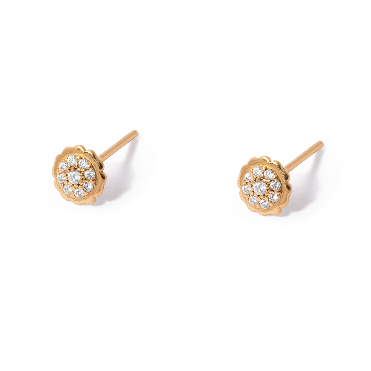 Aidan circle gold earrings g