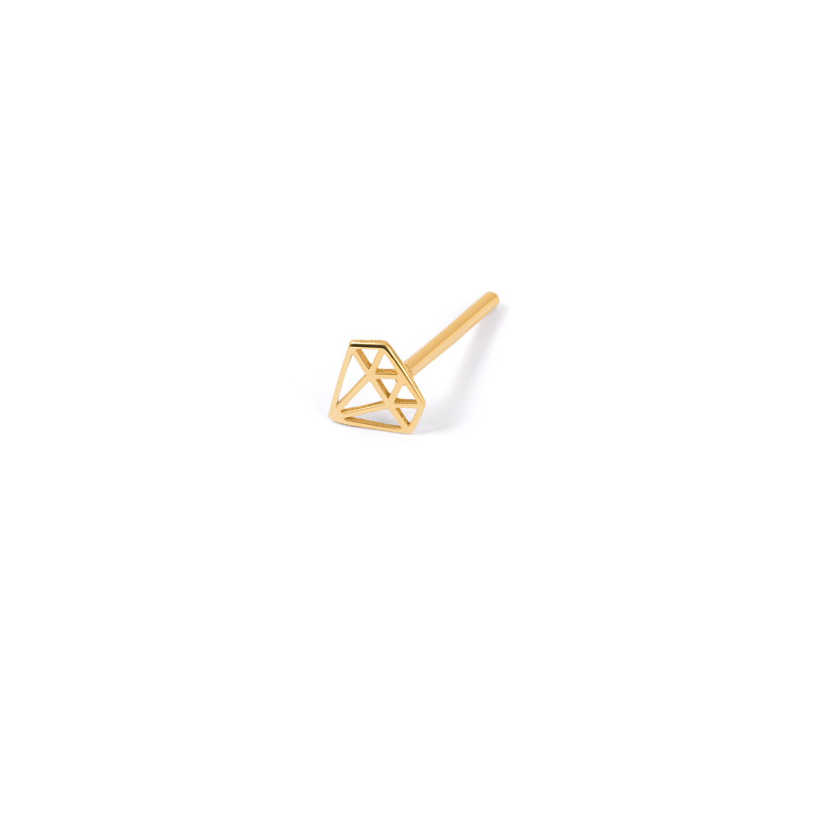 Gold and diamond single earring g