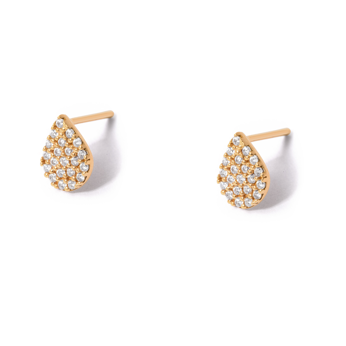 Gold earrings with precious tears g