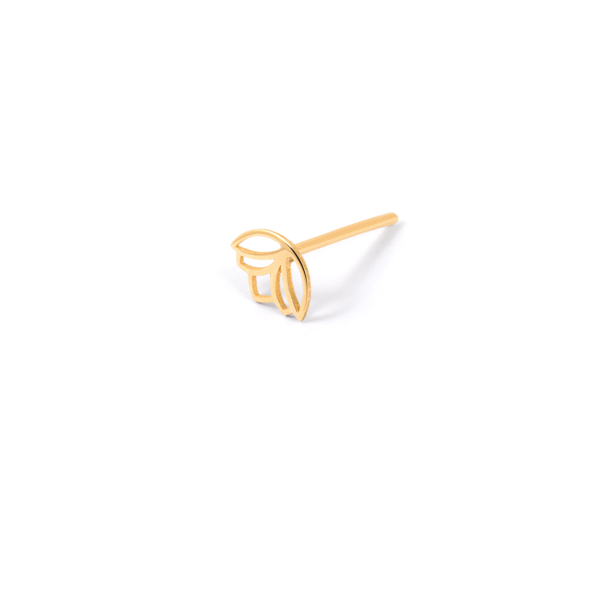 Gold tulip earrings g