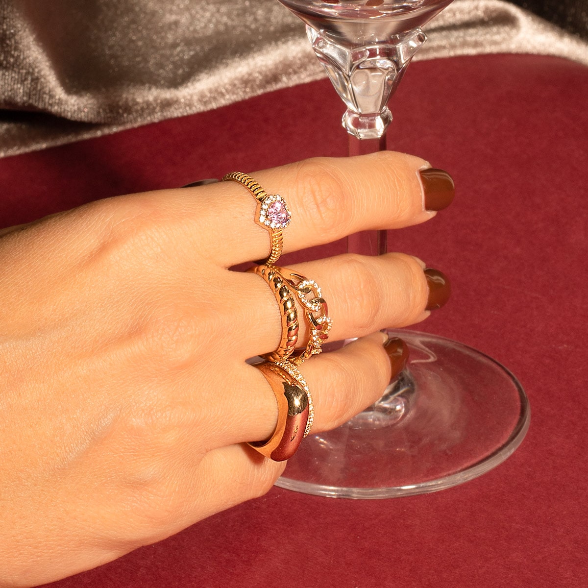 انگشتر طلا صدف - تصویر 4