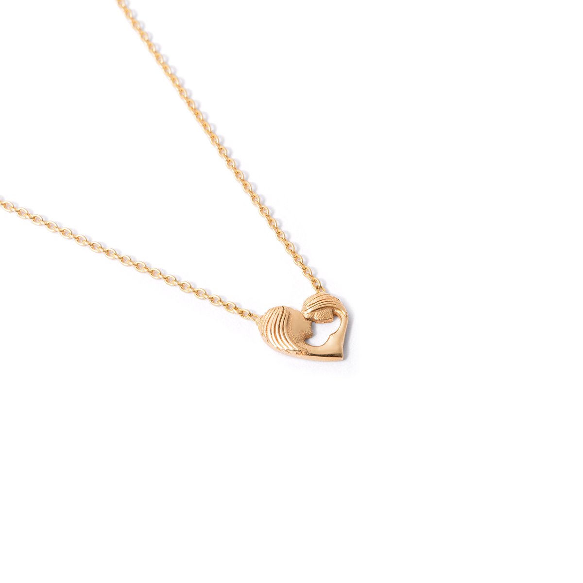 Mother heart gold necklace g Mother heart gold necklace g