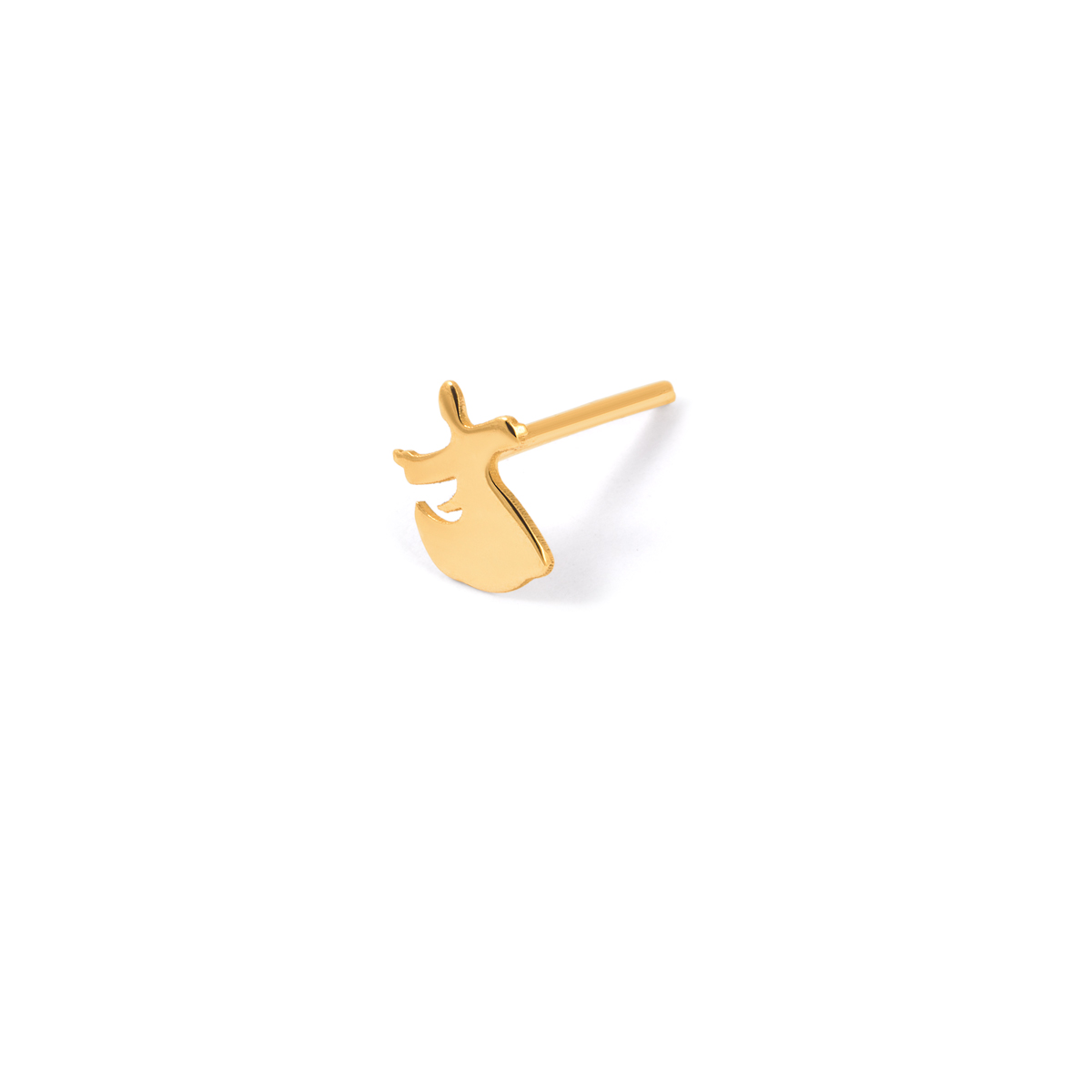 Single earring, dance of Sama, gold g