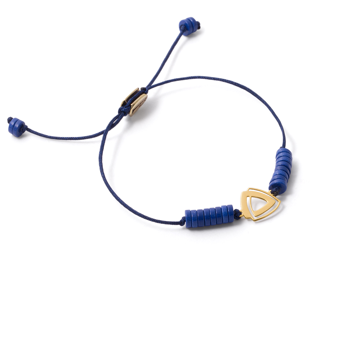 Three-dimensional triangle gold bracelet g