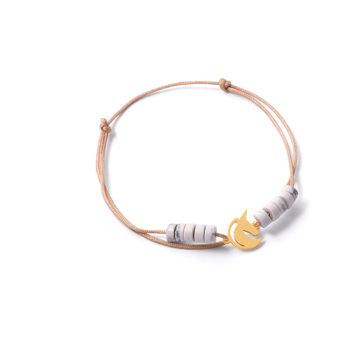 Unicorn horse woven gold bracelet g