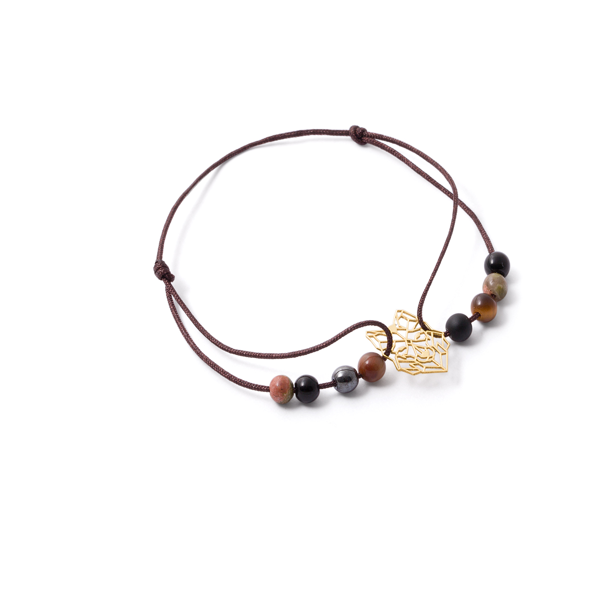 Wolf weave gold bracelet g