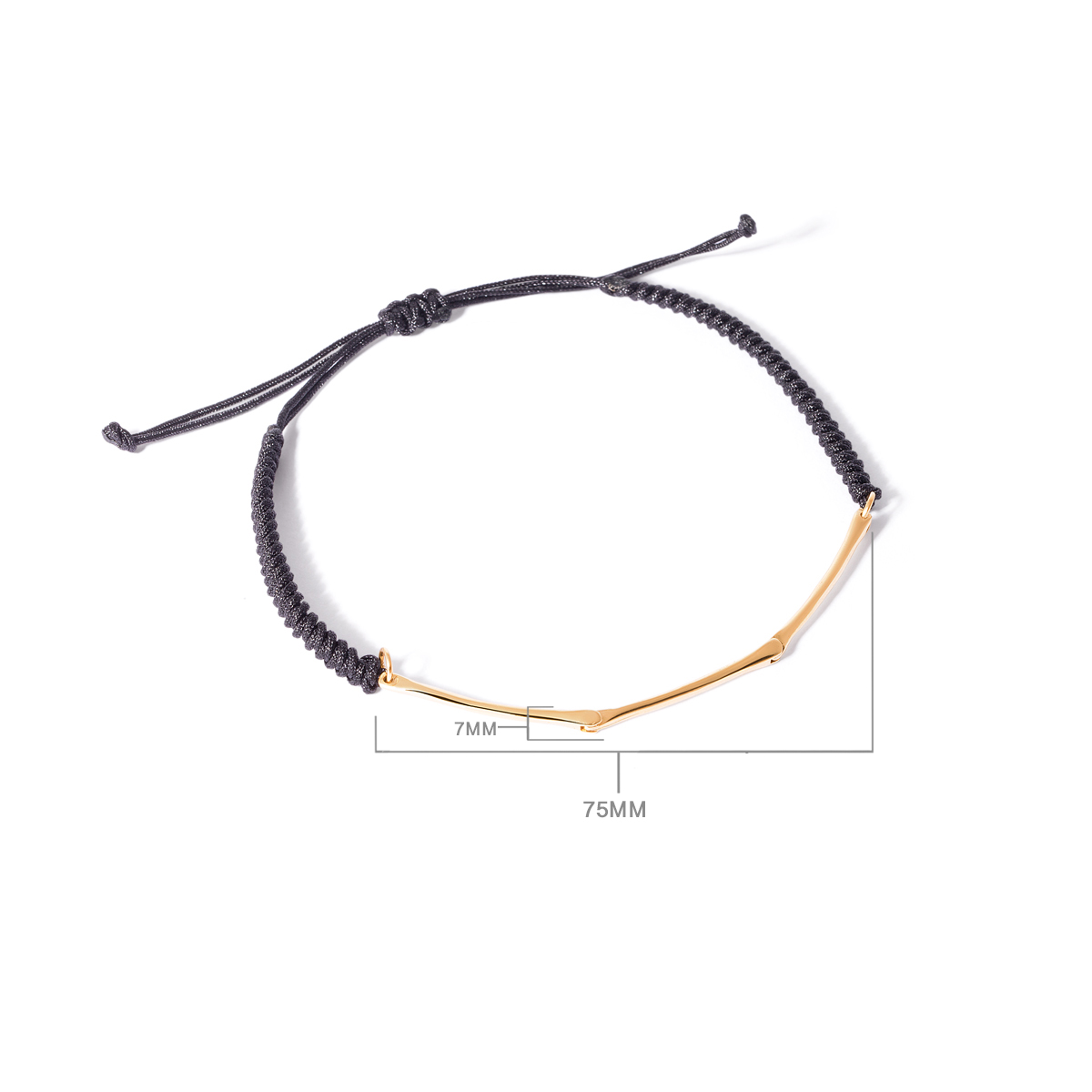 دستبند طلا بافت خط آرسام - تصویر 4