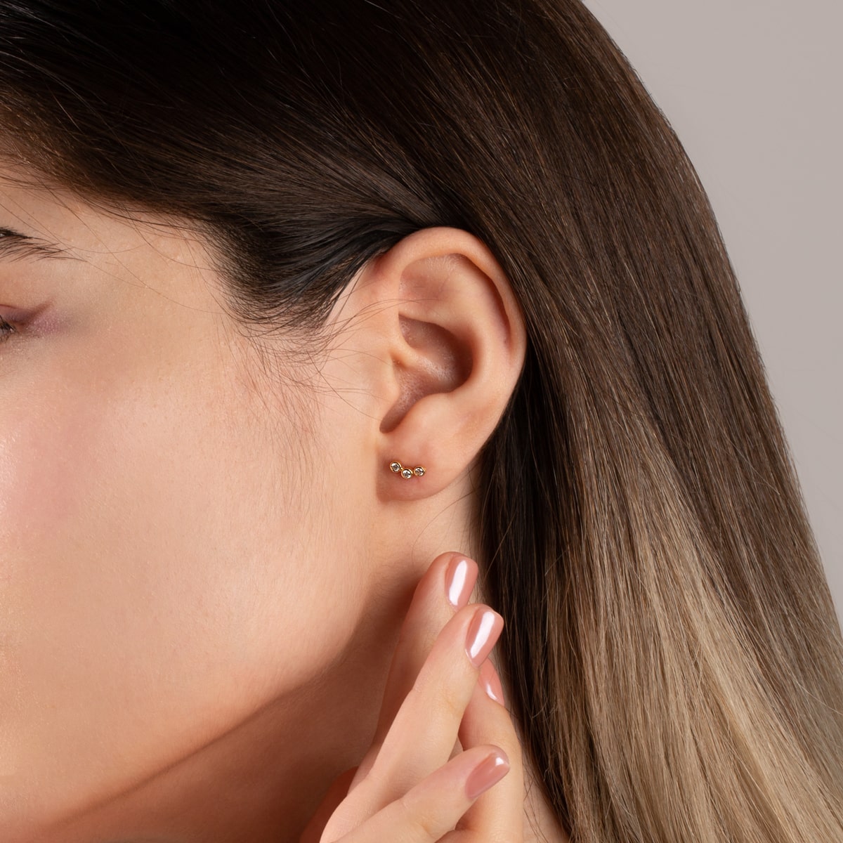 پیرسینگ طلا سه لونا - تصویر 6