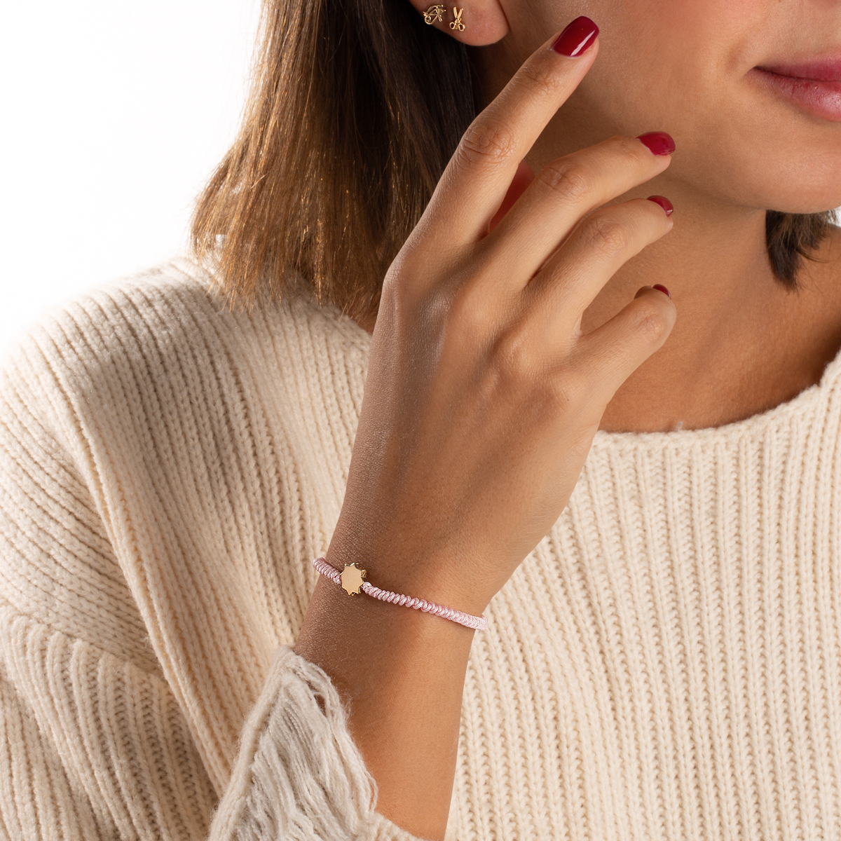 دستبند طلا بافت ستاره آنتارس - تصویر 3