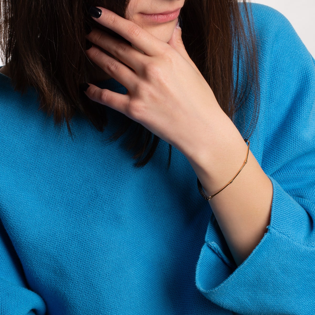 دستبند طلا بافت خط آرسام - تصویر 3