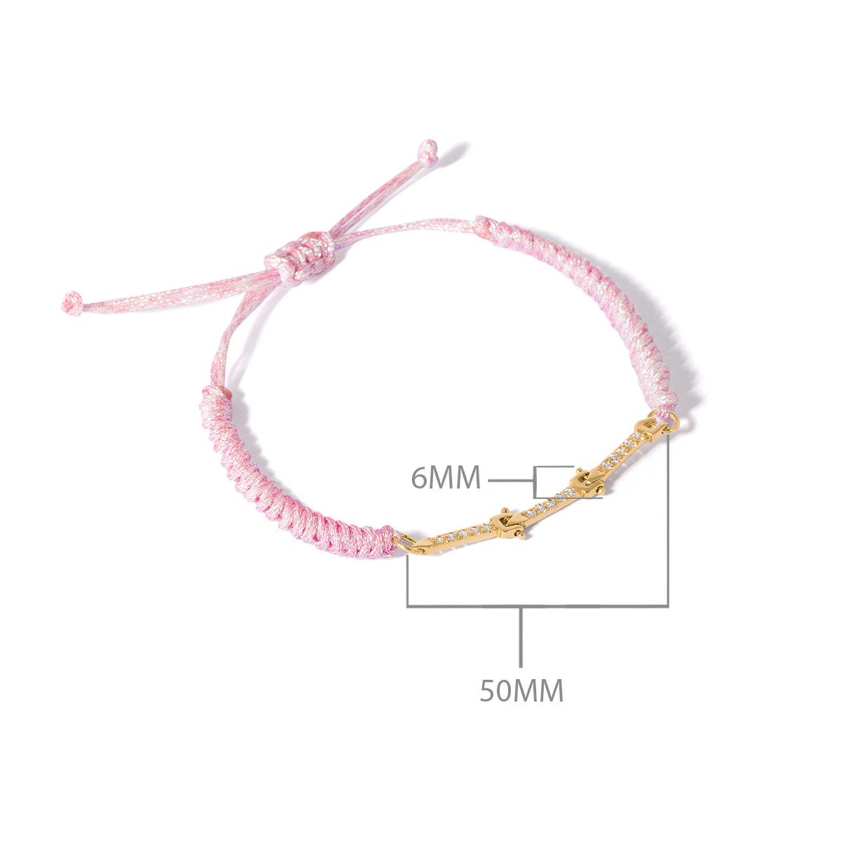 دستبند طلا بافت خط دارینا - تصویر 5