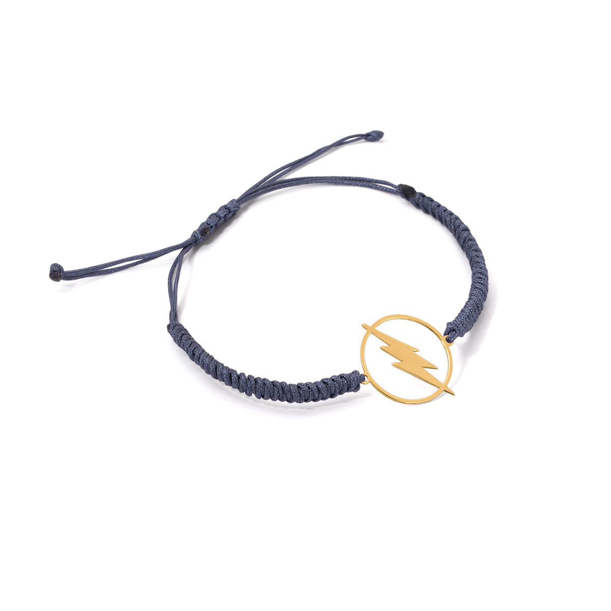 Gold bracelet with lightning texture g