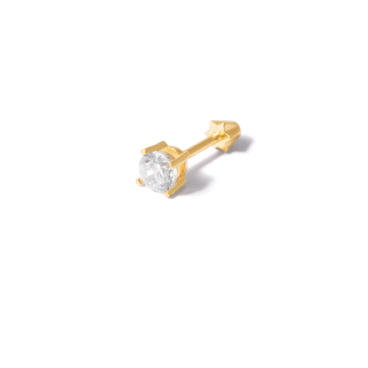 Single Luna gold piercing g