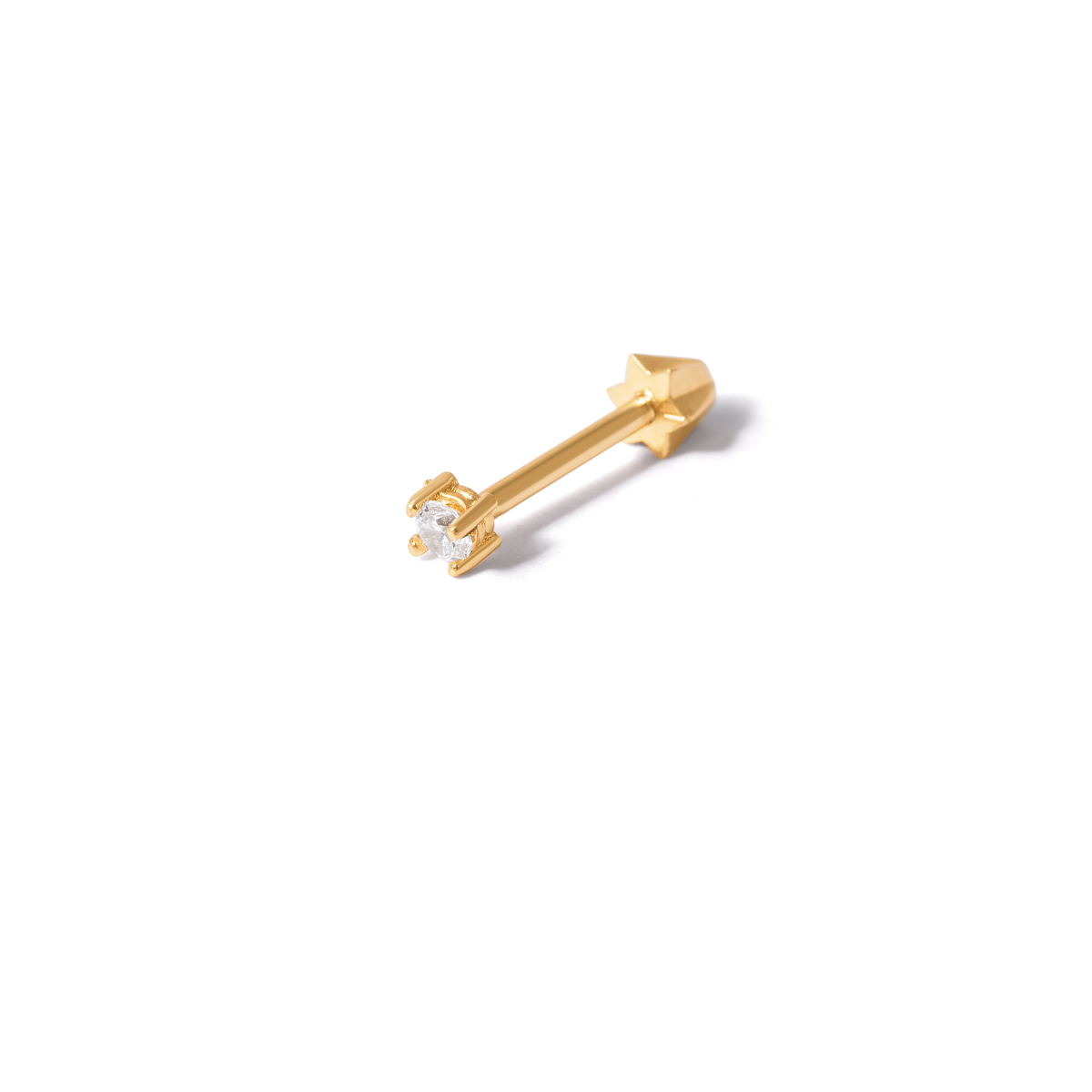 Single gem gold piercing g
