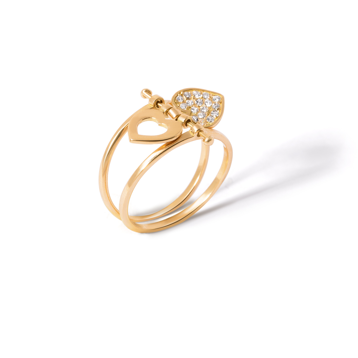 انگشتر طلا قلب دلاسا - تصویر 4