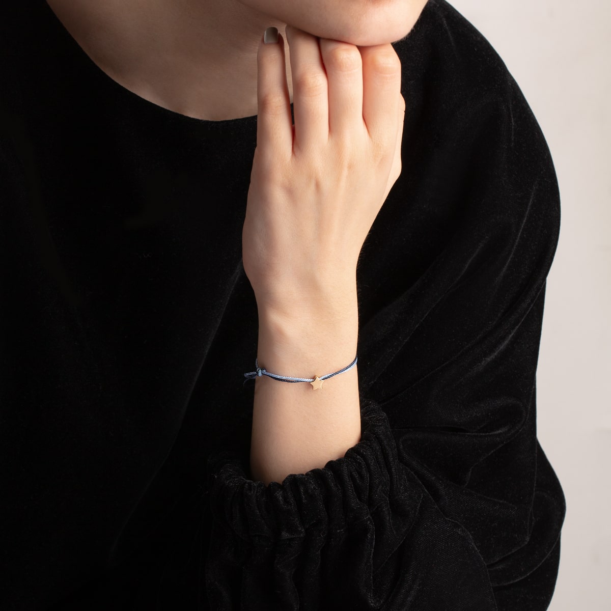 دستبند طلا بافت ستاره - تصویر 3