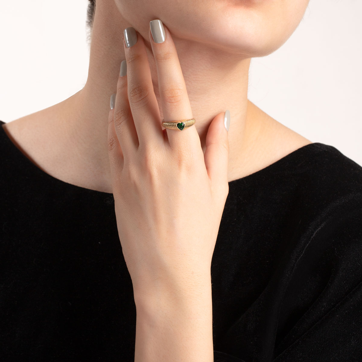 انگشتر طلا قلب آرتا - تصویر 3