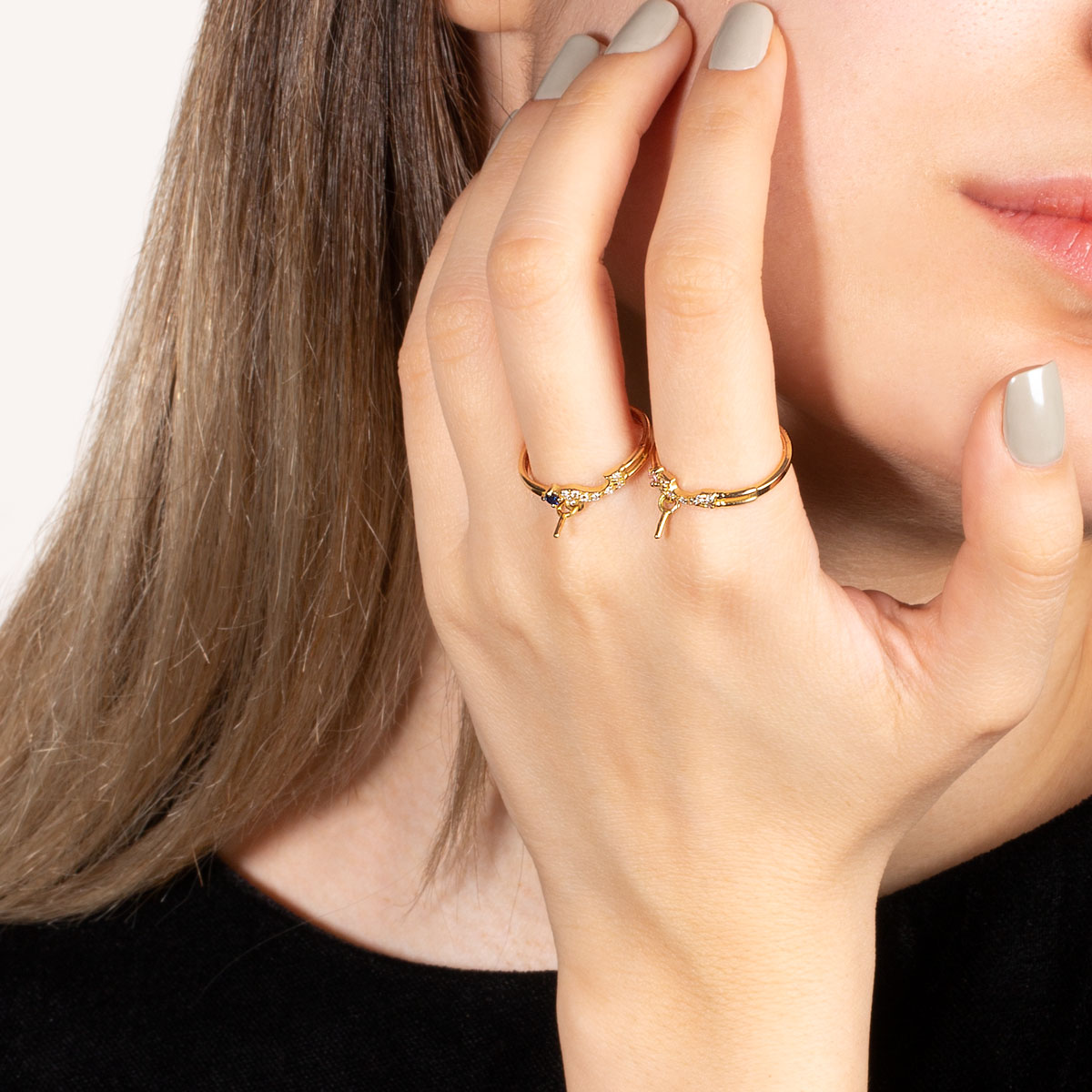 انگشتر طلا قلب دلوار - تصویر 4