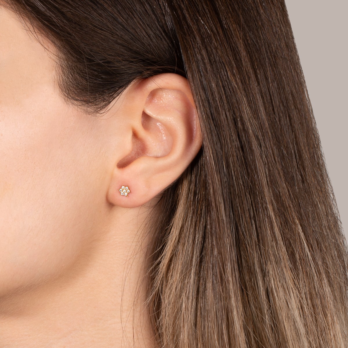 گوشواره طلا گل امپریال - تصویر 5