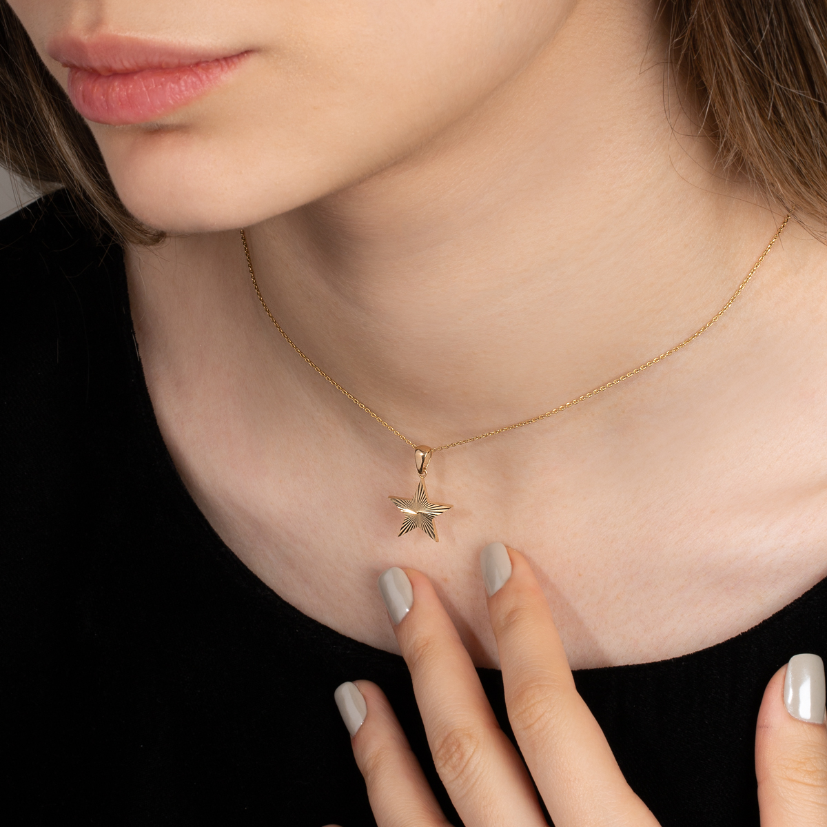 آویز طلا ستاره - تصویر 3